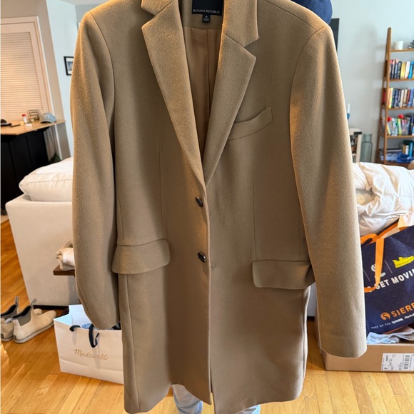 Camel Wool Blend Coat - Picture 4 of 6